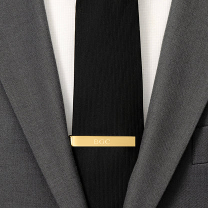 Wedding Party Gold Engravable Tie Bar by Cufflinks.com