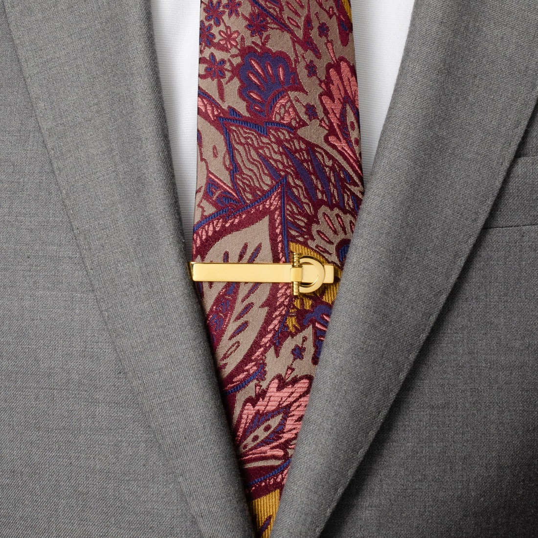 Horse Bit Gold Stainless Steel Tie Bar by Cufflinks.com
