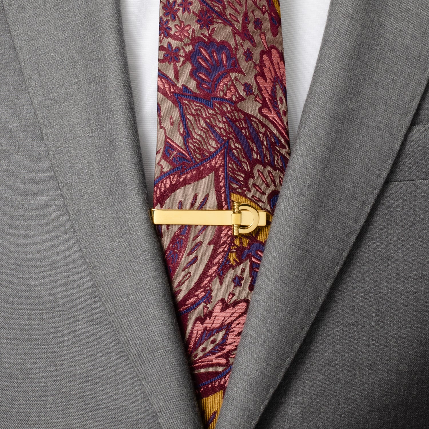Horse Bit Gold Stainless Steel Tie Bar by Cufflinks.com
