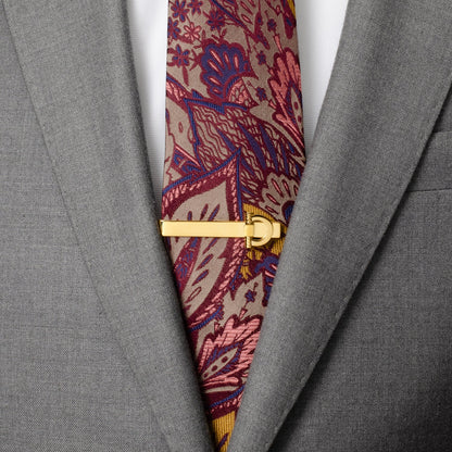 Horse Bit Gold Stainless Steel Tie Bar by Cufflinks.com