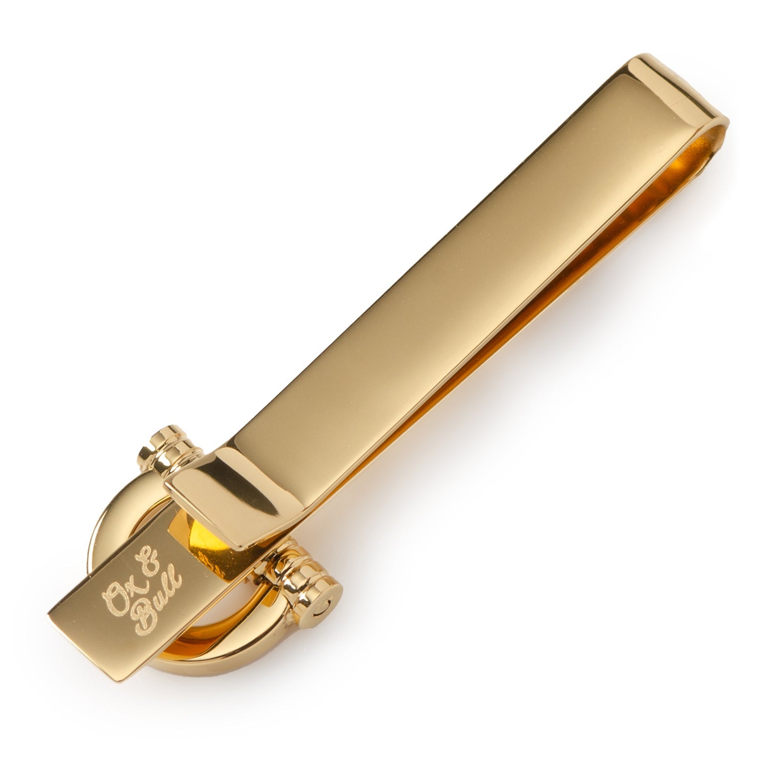 Horse Bit Gold Stainless Steel Tie Bar by Cufflinks.com