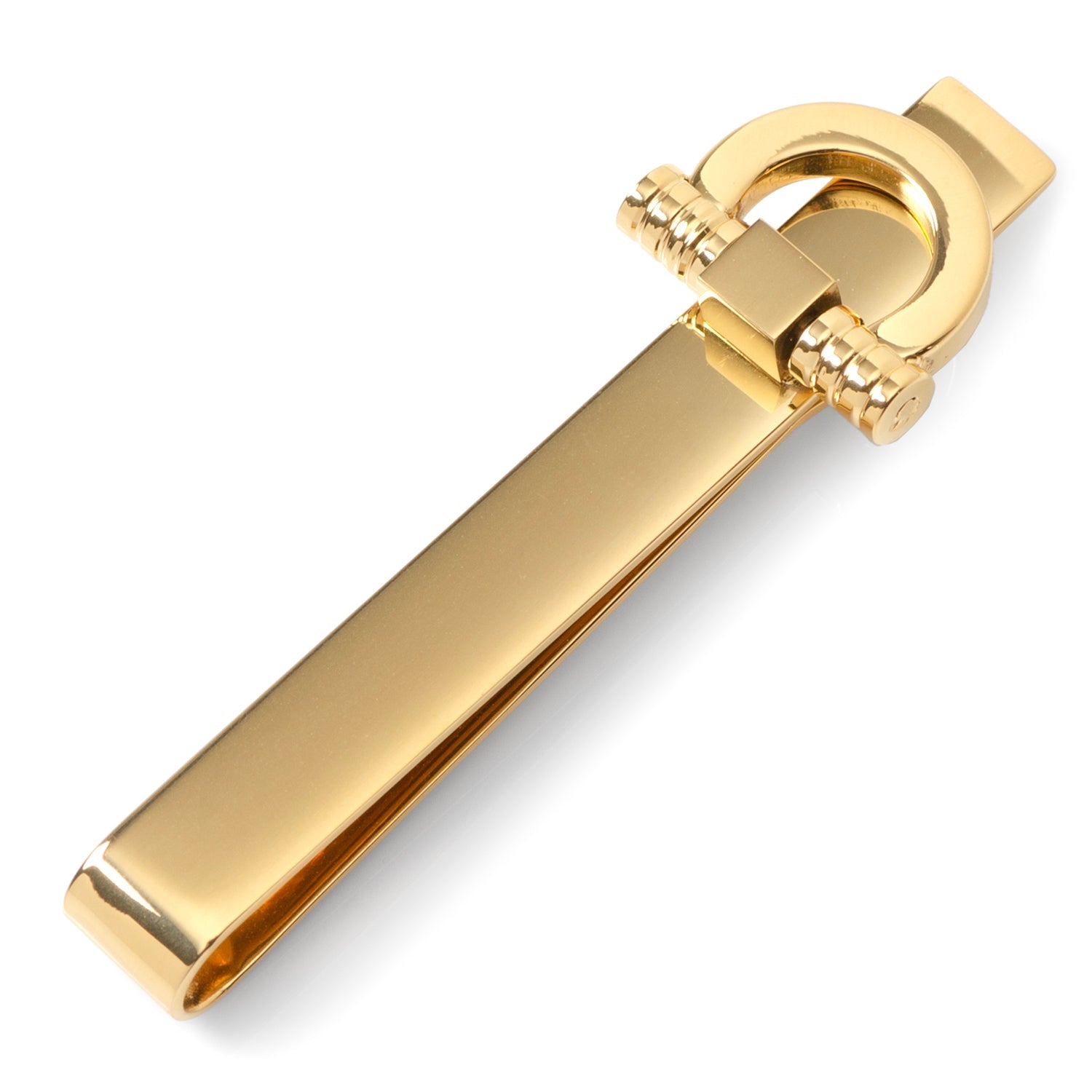 Horse Bit Gold Stainless Steel Tie Bar by Cufflinks.com