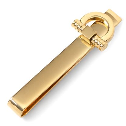 Horse Bit Gold Stainless Steel Tie Bar by Cufflinks.com