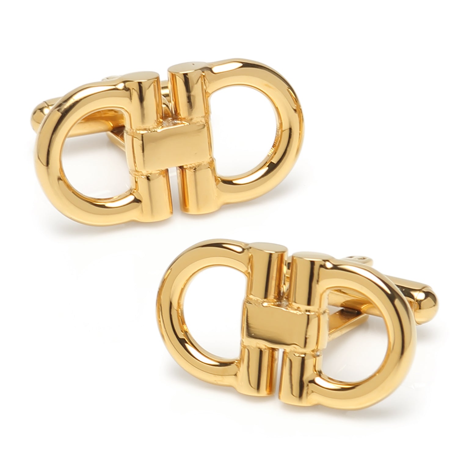 Horse Bit Gold Stainless Steel Cufflinks by Cufflinks.com