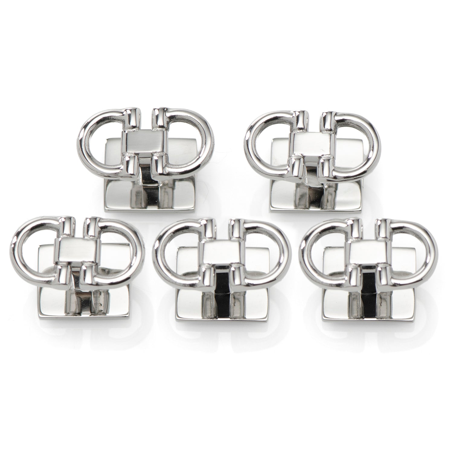 Horse Bit Stainless Steel 5-Studs by Cufflinks.com