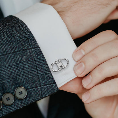 Horse Bit Stainless Steel Cufflinks by Cufflinks.com