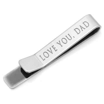 Love You, Dad Hidden Message Tie Bar by Cufflinks.com