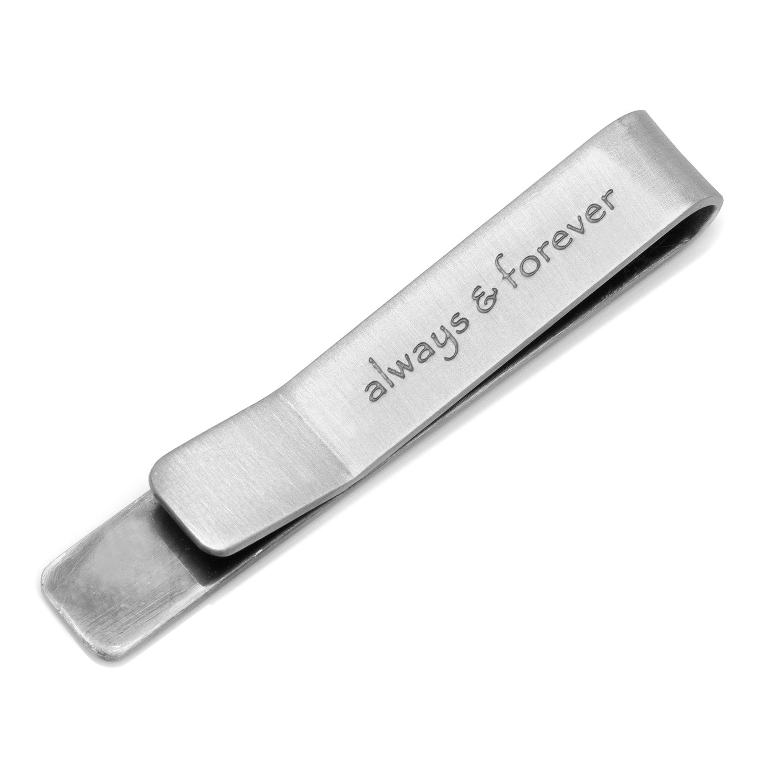 Always and Forever Hidden Message Tie Bar by Cufflinks.com