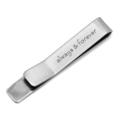 Always and Forever Hidden Message Tie Bar by Cufflinks.com