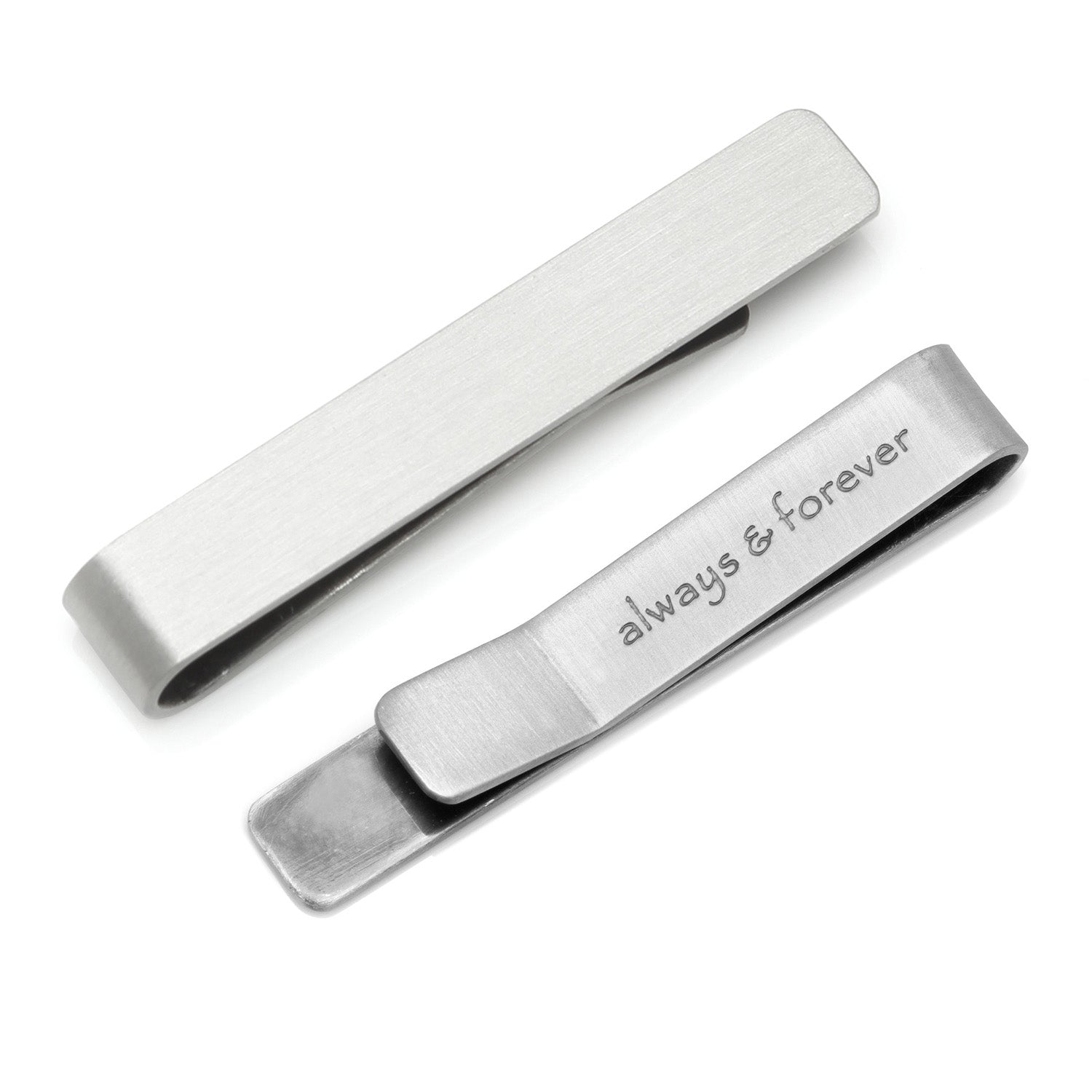 Always and Forever Hidden Message Tie Bar by Cufflinks.com