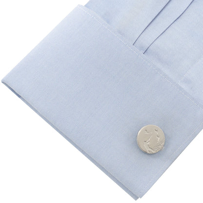 Hunter Silver Cufflinks by Cufflinks.com