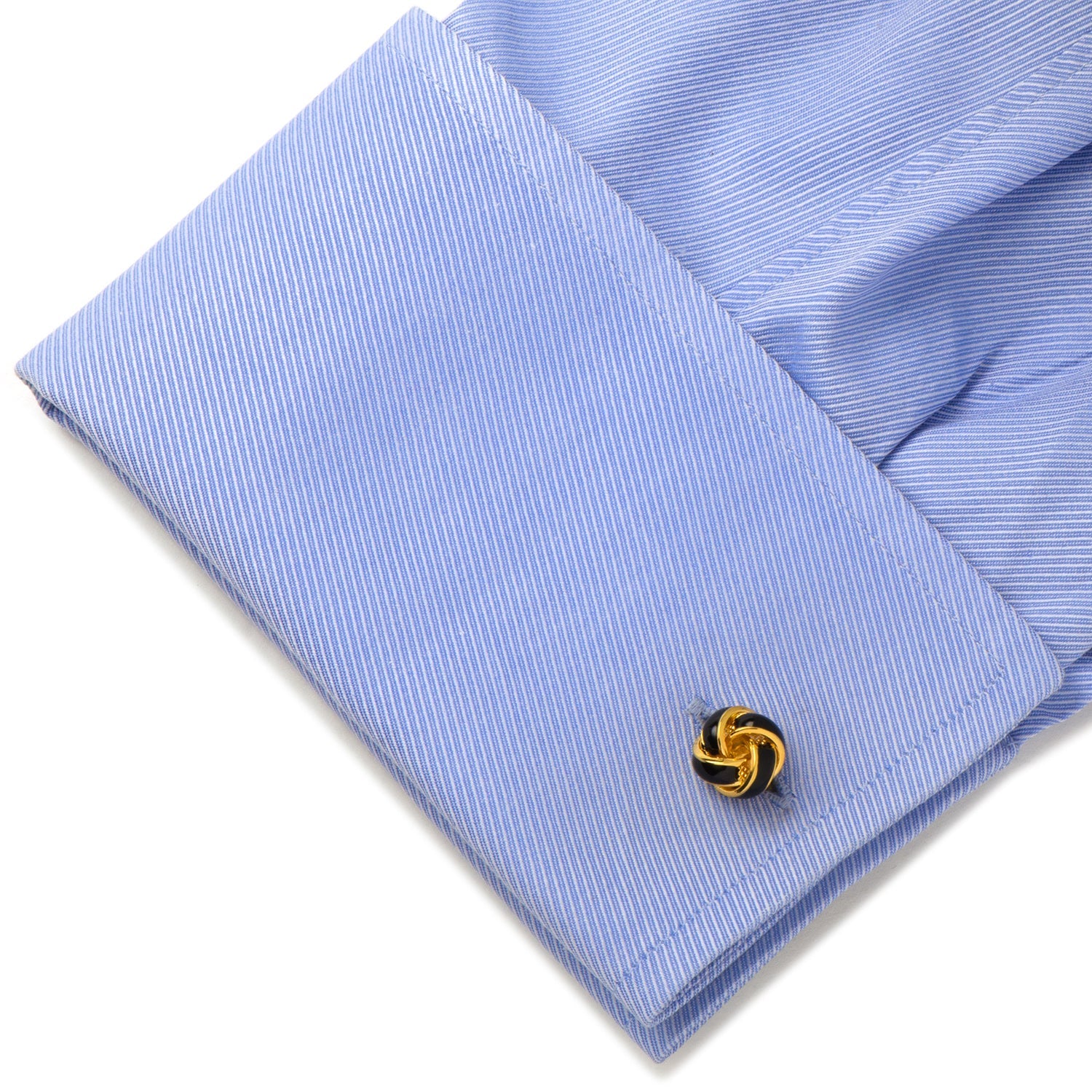 Black and Gold Knot Cufflinks by Cufflinks.com