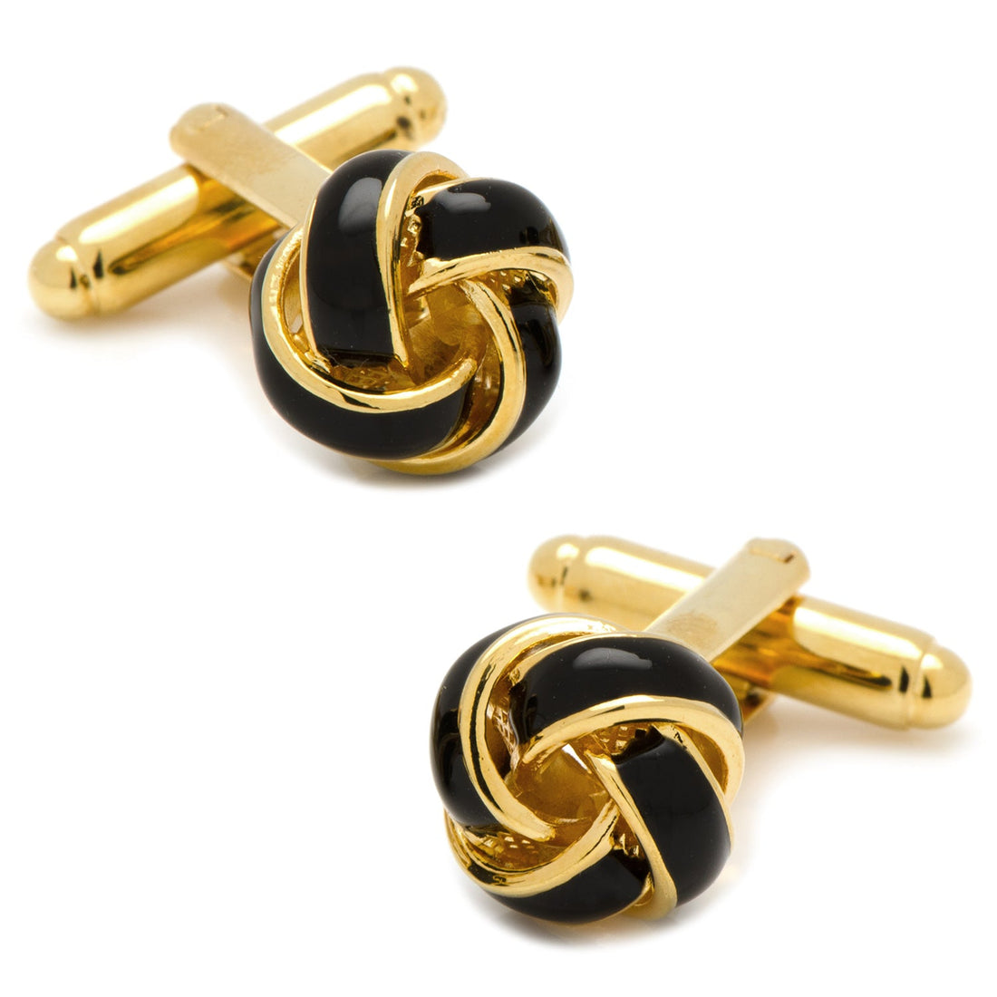Black and Gold Knot Cufflinks by Cufflinks.com