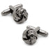 Gunmetal Knot Cufflinks by Cufflinks.com