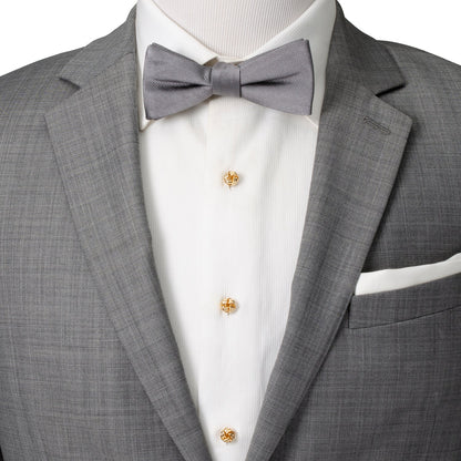 Gold Knot 5-Stud Set by Cufflinks.com