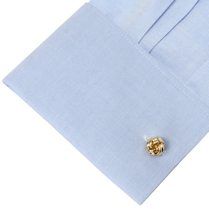 Gold Knot 5-Stud Set by Cufflinks.com