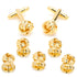 Gold Knot 5-Stud Set by Cufflinks.com