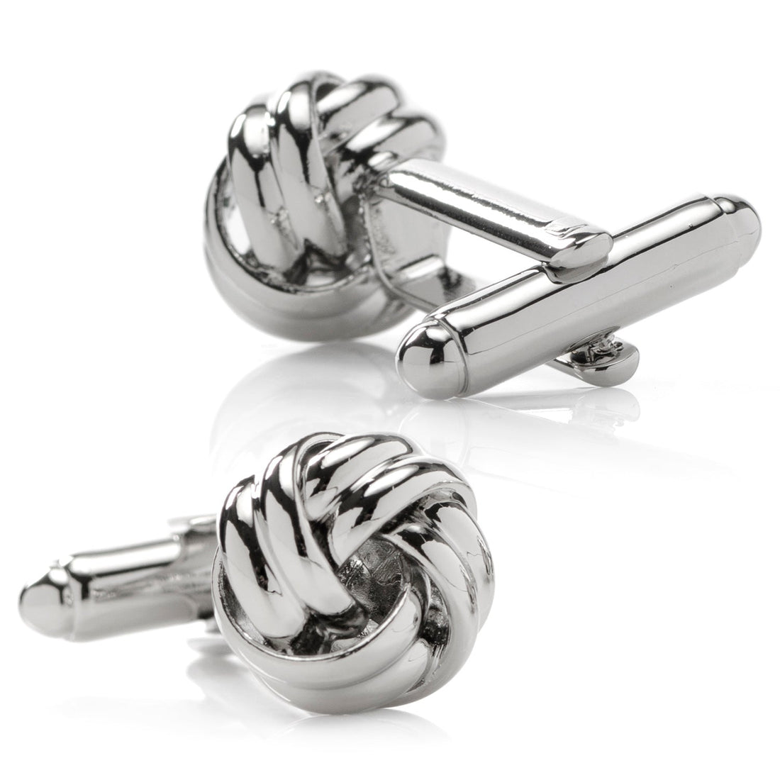 Silver Knot Cufflinks by Cufflinks.com