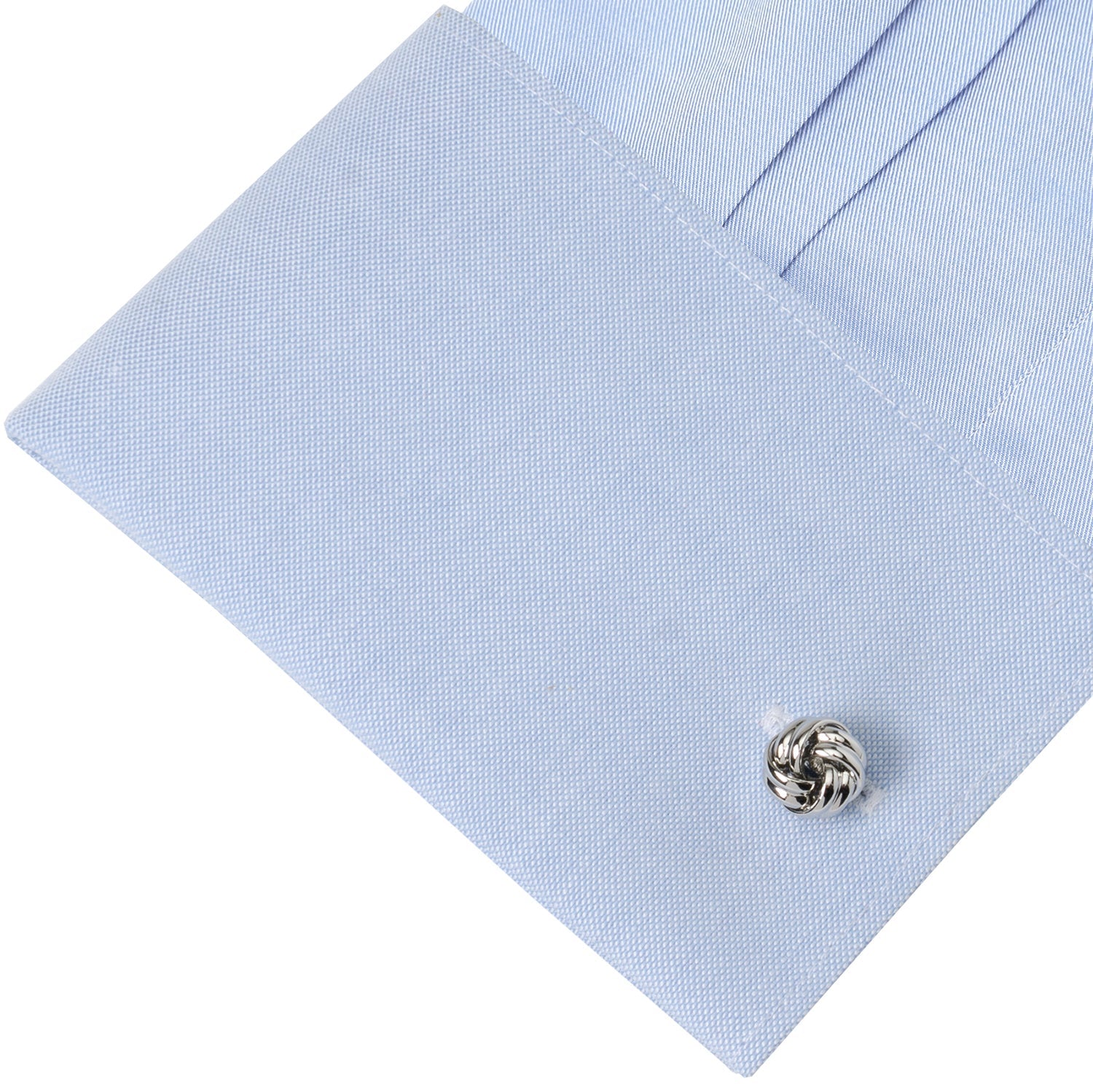 Silver Knot Cufflinks by Cufflinks.com
