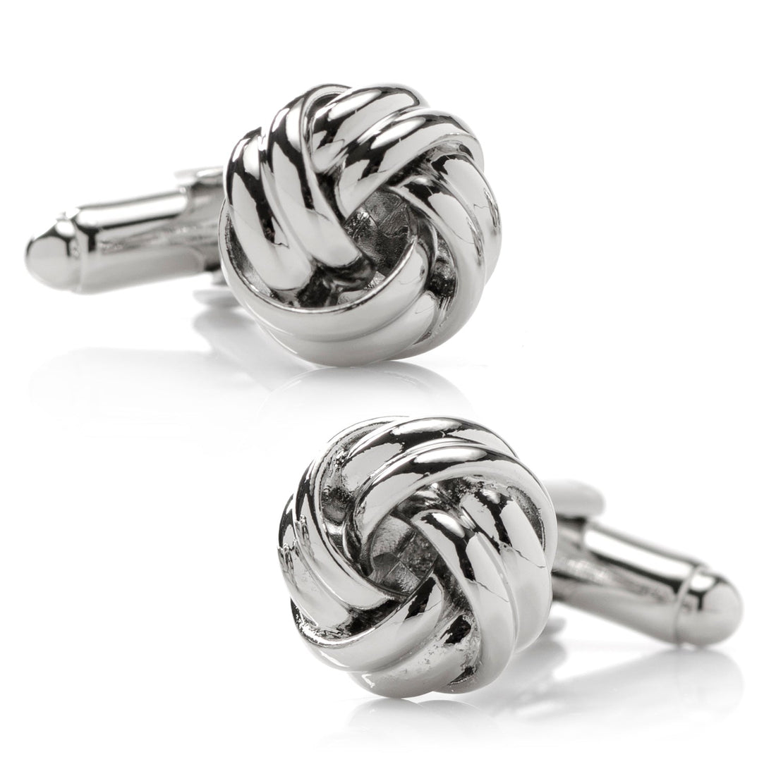 Silver Knot Cufflinks by Cufflinks.com