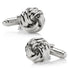 Silver Knot Cufflinks by Cufflinks.com