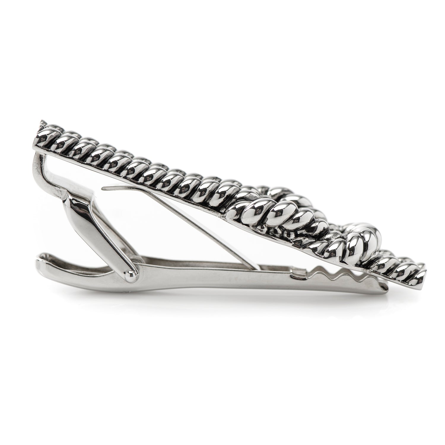Silver Knot Rope Tie Clip by Cufflinks.com