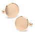 Rose Gold Line Stainless Steel Cufflinks by Cufflinks.com