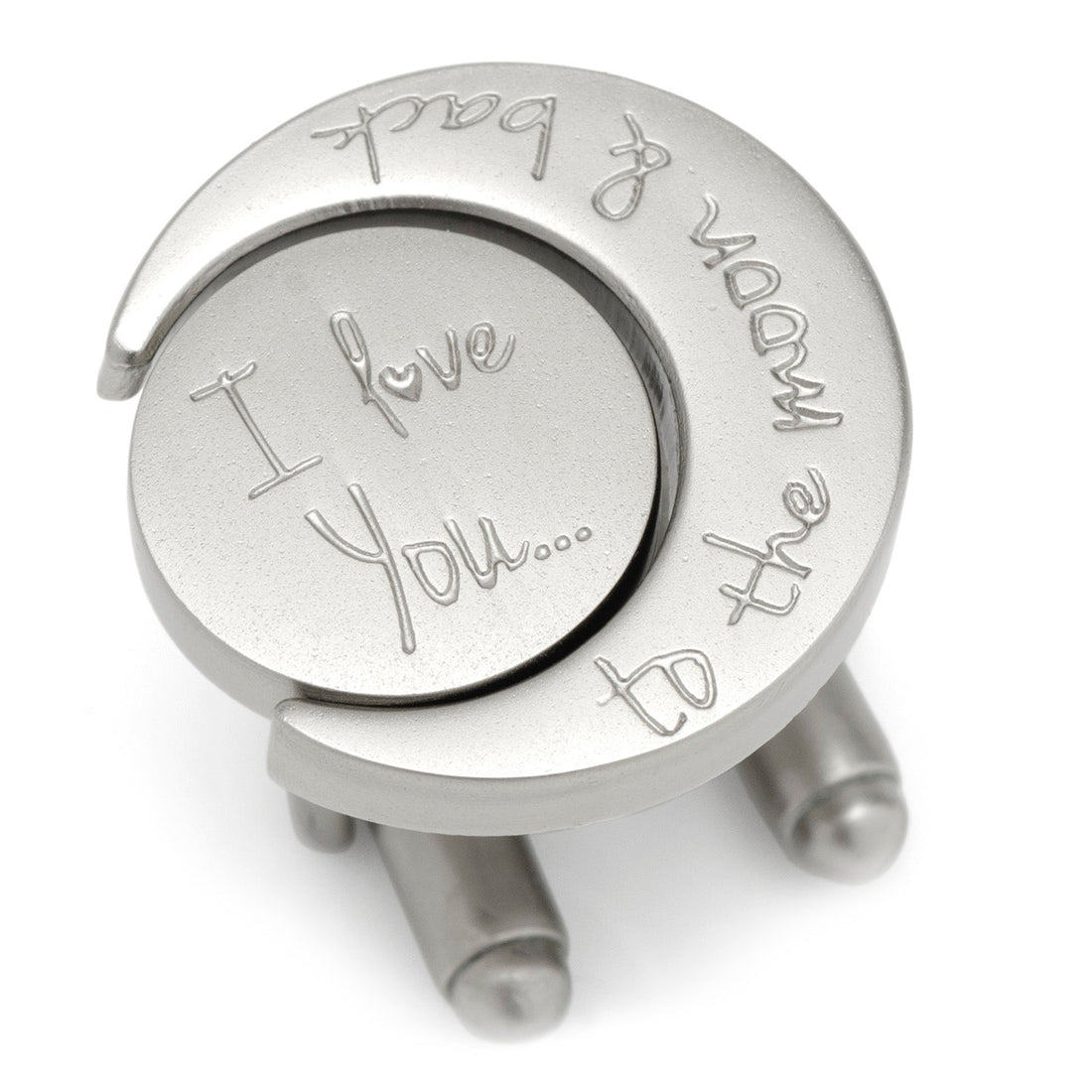 Love You to the Moon and Back Cufflinks by Cufflinks.com