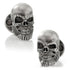 Stainless Steel Mustache Skull Cufflinks  DestGlow