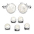 Mosaic Mother of Pearl 5-Stud Set by Cufflinks.com