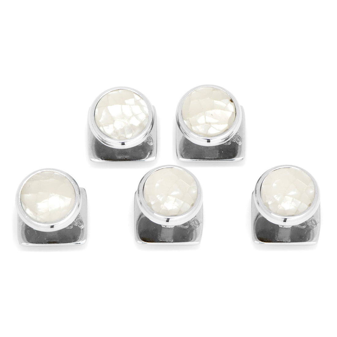 Mosaic Mother of Pearl 5-Studs by Cufflinks.com