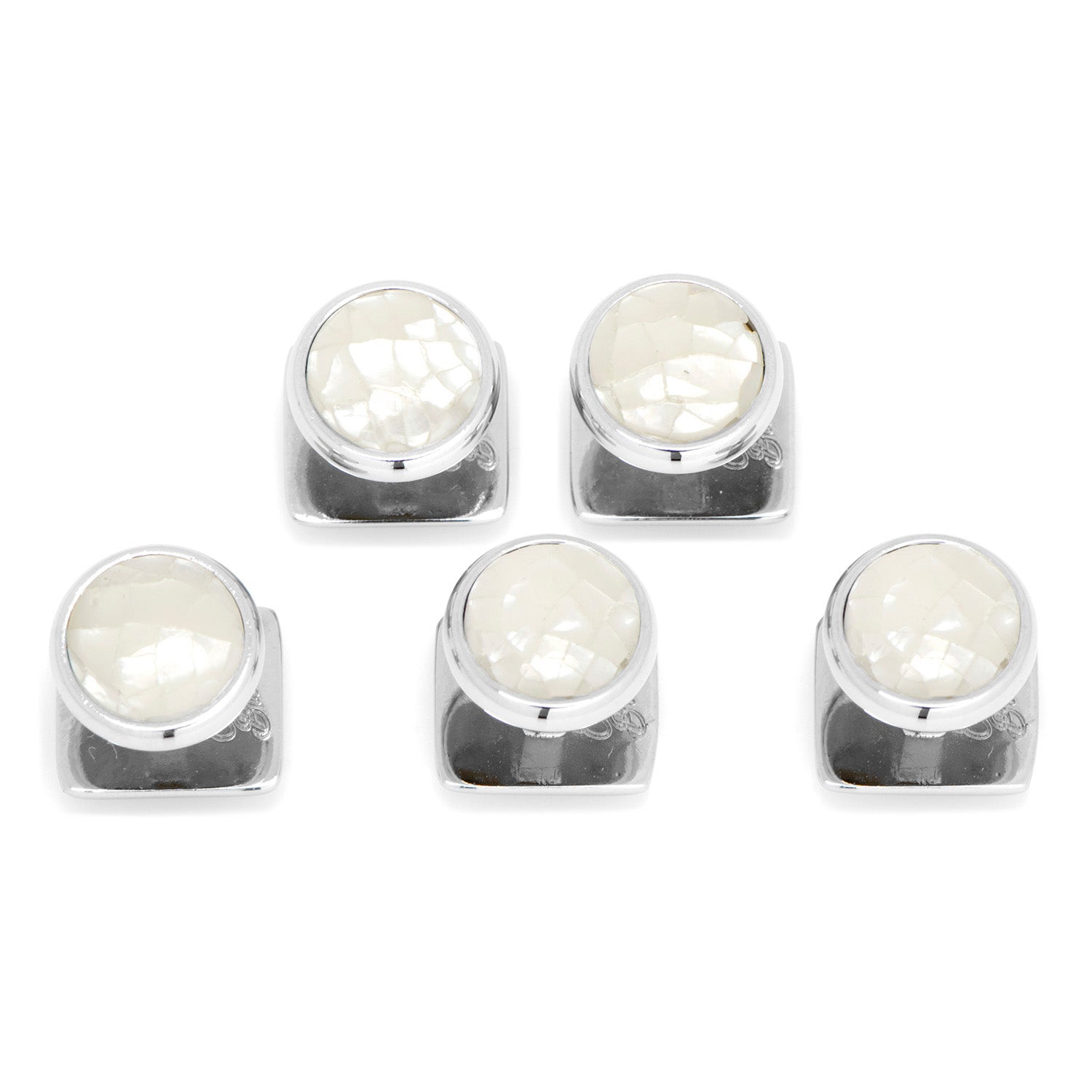 Mosaic Mother of Pearl 5-Studs by Cufflinks.com