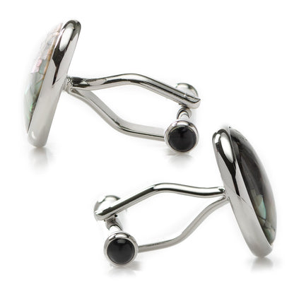 Mosaic Smoke Mother of Pearl Cufflinks by Cufflinks.com