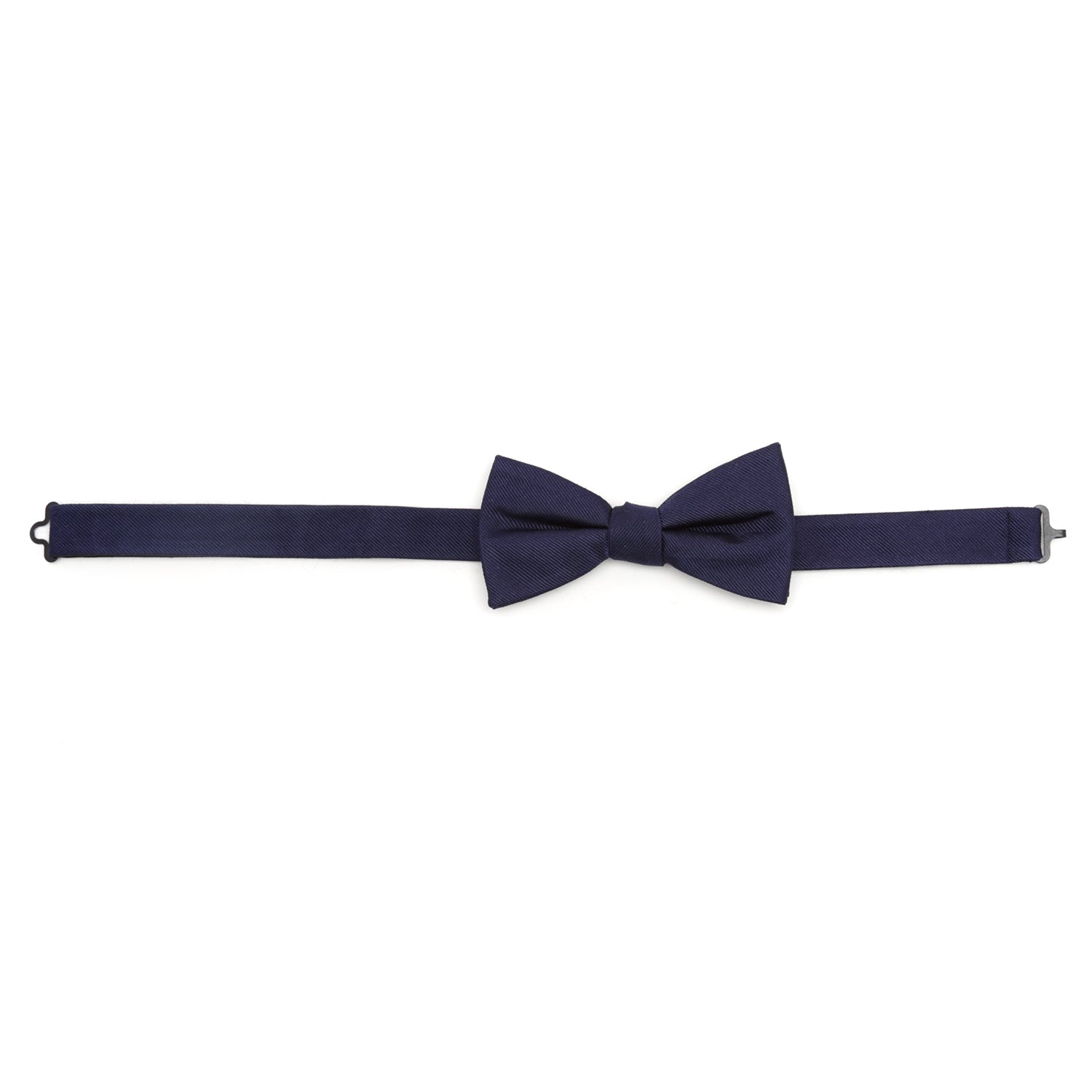 Navy Silk Bow Tie by Cufflinks.com