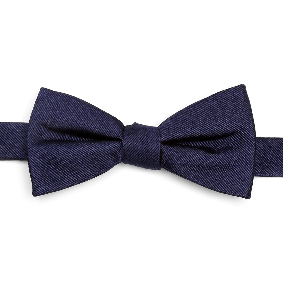 Navy Silk Bow Tie by Cufflinks.com