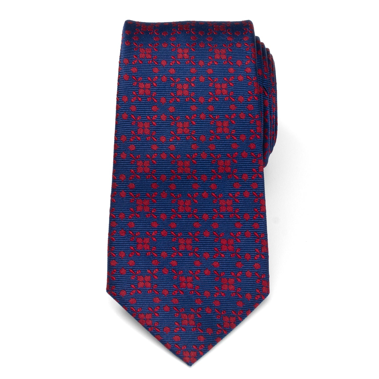 Navy/Red Patterned Men&
