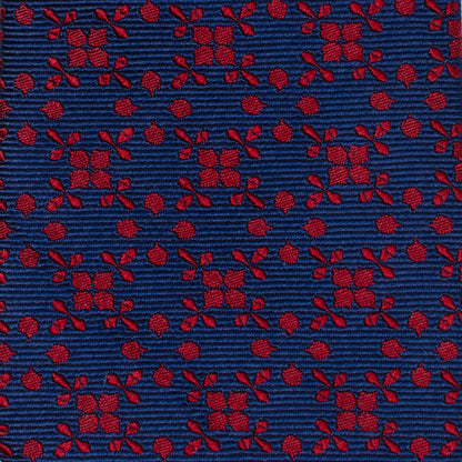 Navy/Red Patterned Men&