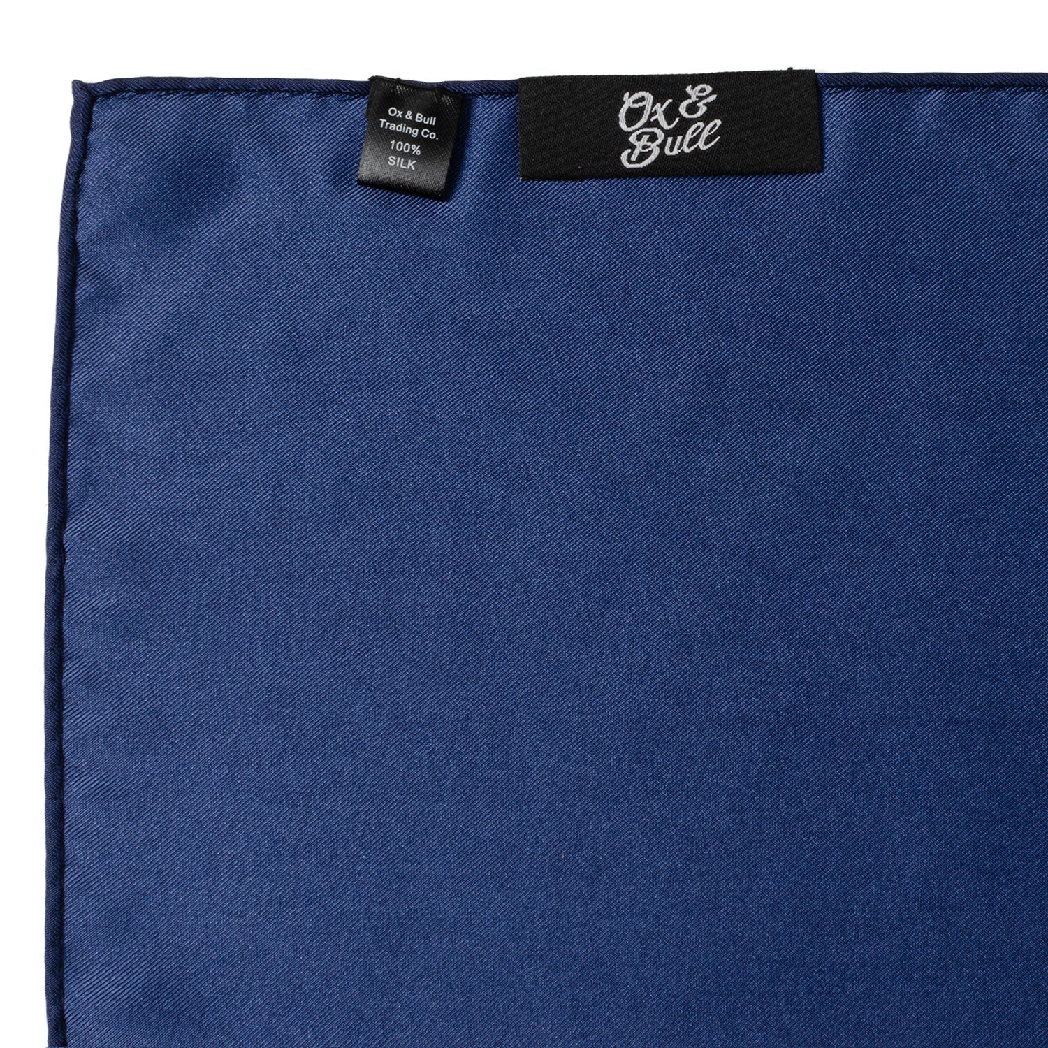 Navy Silk Pocket Square by Cufflinks.com