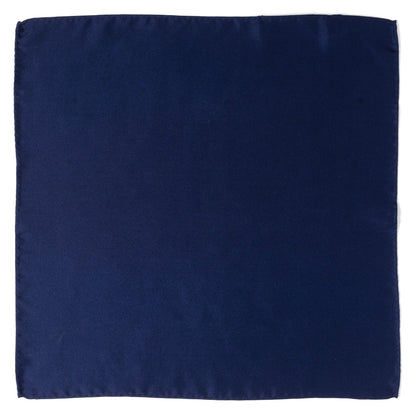 Navy Silk Pocket Square by Cufflinks.com