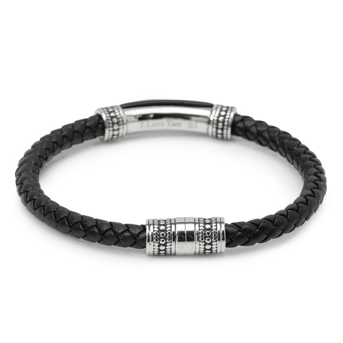 Onyx I Love You Bracelet by Cufflinks.com