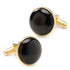 Gold and Onyx Cufflinks by Cufflinks.com