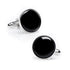 Silver and Onyx Cufflinks by Cufflinks.com