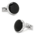 Onyx I Love You Stainless Steel Cufflinks - DestGlow