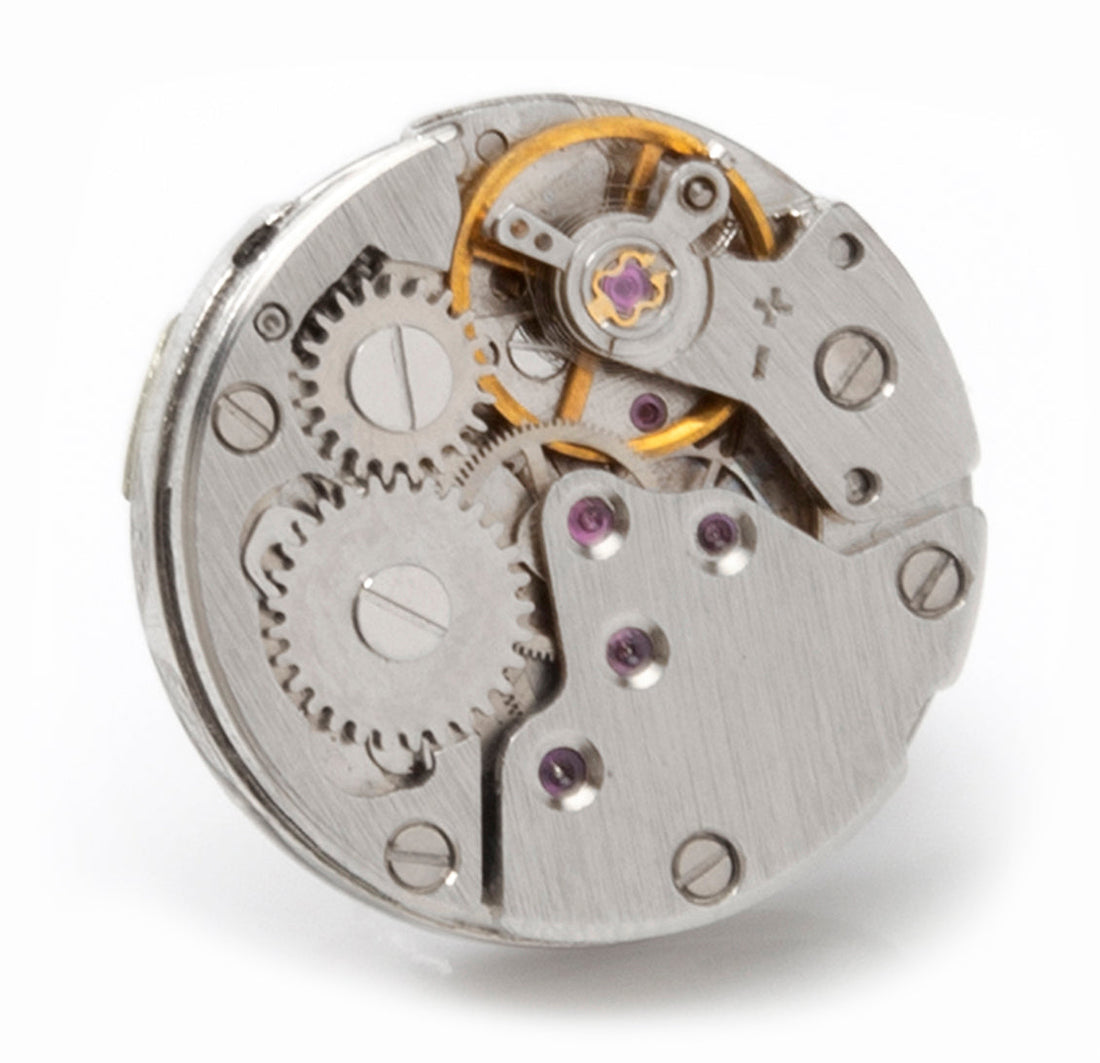 Open Edge Skeleton Watch Movement Lapel Pin by Cufflinks.com
