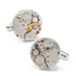 Open Edge Skeleton Watch Movement Cufflinks by Cufflinks.com