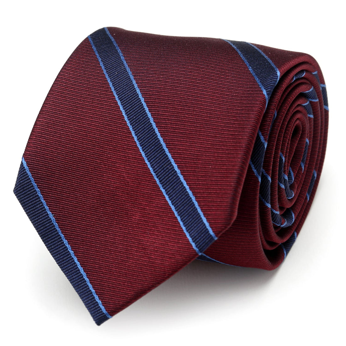 The Phillip Tie (Burgundy Stripe Men&