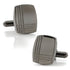 Stainless Steel Gunmetal Tartan Plaid Cufflinks by Cufflinks.com
