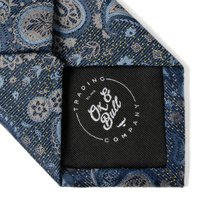 Blue &amp; Gray Paisley Men&
