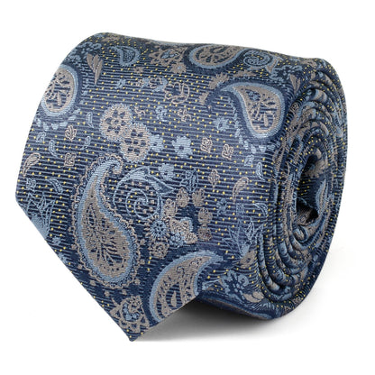 Blue &amp; Gray Paisley Men&