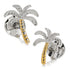 Palm Tree Silver Gold Cufflinks by Cufflinks.com